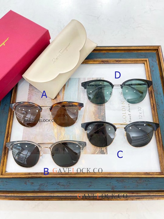 Copy Salvatore ferragamo Glasses SF932SK Gold Leg